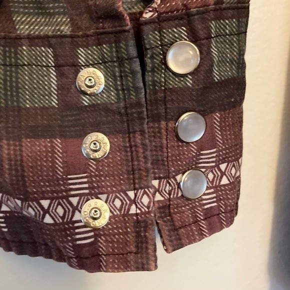 Salmon River Traders Cowboy Western Aztec Rodeo Shirt- Medium 15-15.5"- Vintage - Picture 8 of 16